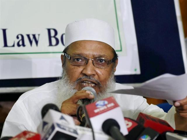 Syed Mohammad Wali Rahmani, general secretary of the All India Muslim Personal Law Board during a press conference in New Delhi.(PTI Photo) Syed Mohammad Wali Rahmani, general secretary of the All India Muslim Personal Law Board during a press conference in New Delhi.(PTI Photo)