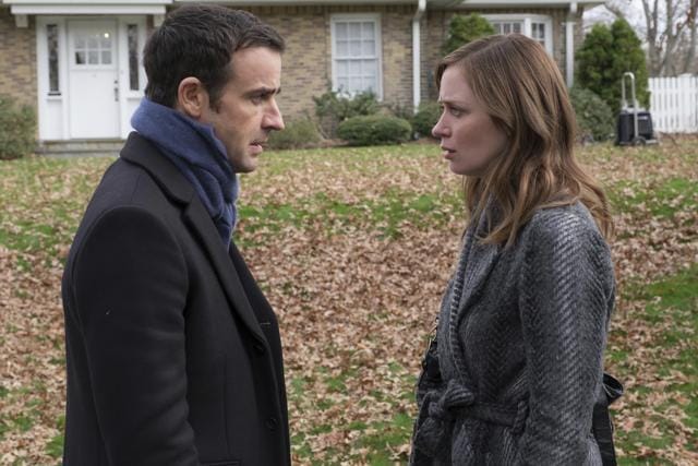 In this image released by Universal Pictures, Justin Theroux, left, and Emily Blunt appear in a scene from, The Girl on the Train. (AP) In this image released by Universal Pictures, Justin Theroux, left, and Emily Blunt appear in a scene from, The Girl on the Train. (AP)