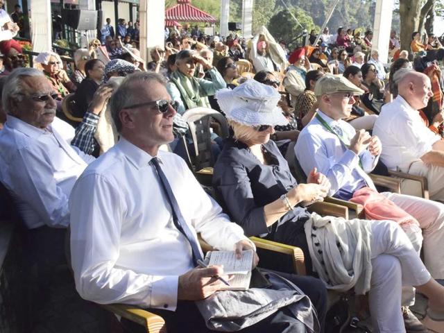 First day of Khushwant Singh Litfest 2016 saw a large crowd. (Anil Dayal/HT)