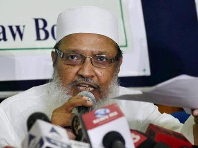 Syed Mohammad Wali Rahmani, the general secretary of the All India Muslim Personal Law Board during a press conference in New Delhi.(PTI) Syed Mohammad Wali Rahmani, the general secretary of the All India Muslim Personal Law Board during a press conference in New Delhi.(PTI)
