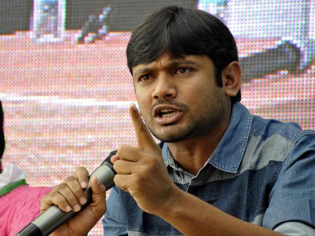 JNU student union president Kanhaiya Kumar during day -2 of Khushwant Singh Lit fest at Kasauli, on Saturday. (Karun Sharma/HT) 