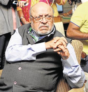 Film-maker Shyam Benegal at one of the sessions. (ANIL DAYAL/HT) Film-maker Shyam Benegal at one of the sessions. (ANIL DAYAL/HT)