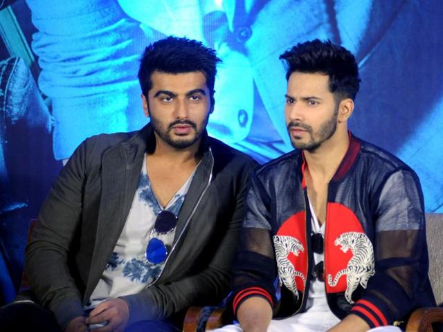 It seems Arjun and Varun are discussing something serious here. (AFP Photo)