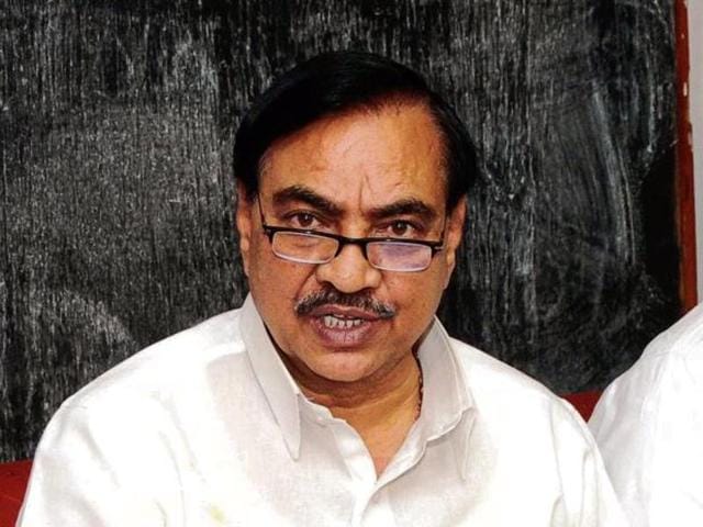 BJP leader Eknath Khadse(HT Photo)