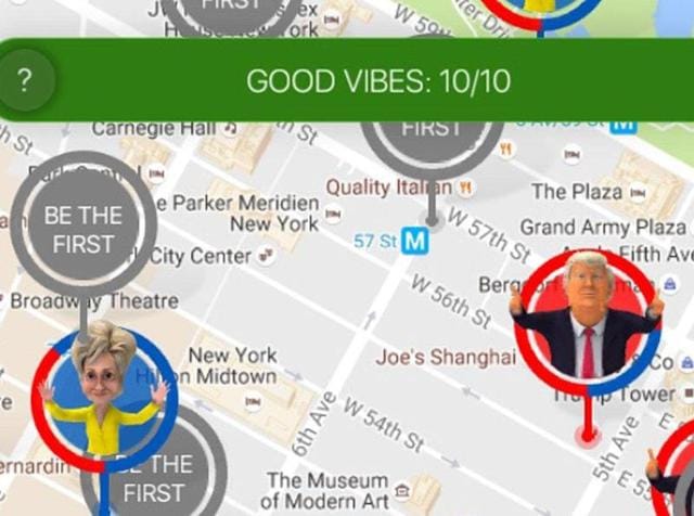 Two professors at Dartmouth College worked with developers to produce ‘HillaryDonald Go’. (Twitter) Two professors at Dartmouth College worked with developers to produce ‘HillaryDonald Go’. (Twitter)