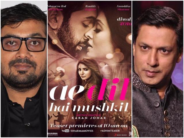 Kashyap is the latest entry in the list of industry stars who have criticised the entire issue around Ae Dil Hai Mushkil. Om Puri, Shyam Benegal, Vikram Bhatt and Mukesh Bhatt, along with actors Sidharth Malhotra, Alia Bhatt and Sushant Singh Rajput have been batting for the film’s release.(Instagram)