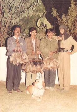 Panchkula-based retired officer Col JPS Nakai was commissioned into the Deccan Horse and was a keen partridge shikari. The photograph displays a gundog, beaters and partridges bagged in Punjab’s Malwa region in the 1980s by Col Nakai and fellow shikaris. (Photo: Nakai family archives) Panchkula-based retired officer Col JPS Nakai was commissioned into the Deccan Horse and was a keen partridge shikari. The photograph displays a gundog, beaters and partridges bagged in Punjab’s Malwa region in the 1980s by Col Nakai and fellow shikaris. (Photo: Nakai family archives)