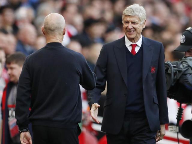 Arsenal manager Arsene Wenger during his team’s match against Swansea. (REUTERS) Arsenal manager Arsene Wenger during his team’s match against Swansea. (REUTERS)