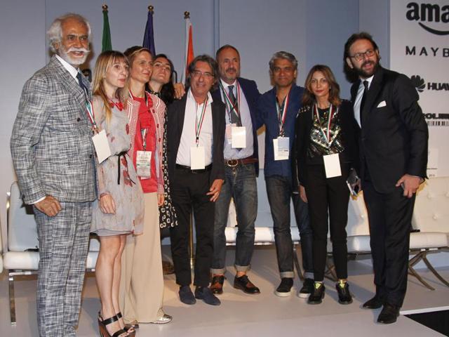 The event was hosted by Francesco Pensabene, Trade Commissioner to India, Embassy of Italy, New Delhi and Sunil Sethi, President FDCI.(Waseem Gashroo/HT)