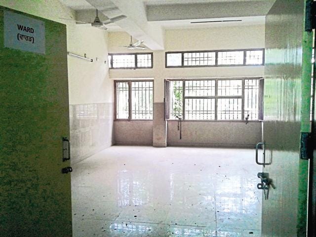 Empty room of the rehab centre.(HT Photo)