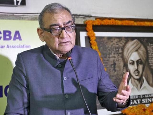Justice Markandey Katju in a blog post on September 17 called the SC verdict a ’grave error’ not expected from ‘judges who had been in the legal world for decades’. (Gurpreet Singh/ HT File Photo)