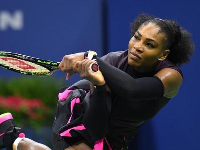 Serena Williams of the USA plays against Karolina Pliskova of the Czech Republic. (AFP Photo) Serena Williams of the USA plays against Karolina Pliskova of the Czech Republic. (AFP Photo)