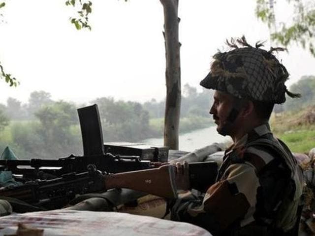 The shelling and firing in the Naushera sector began at 8.30 pm on Monday night and continued till 1.30 am on Tuesday, defence sources have said.(Reuters file) The shelling and firing in the Naushera sector began at 8.30 pm on Monday night and continued till 1.30 am on Tuesday, defence sources have said.(Reuters file)