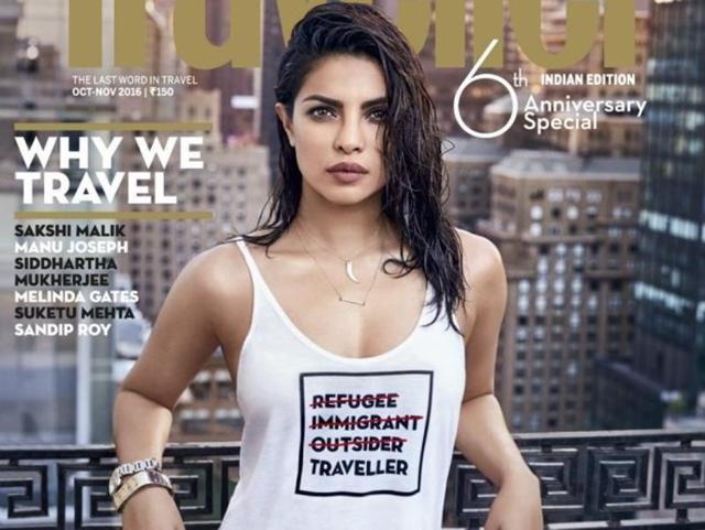 The Condé Nast Traveller cover photo of its 6th anniversary issue cover. #WhyWeTravel” (Twitter) The Condé Nast Traveller cover photo of its 6th anniversary issue cover. #WhyWeTravel” (Twitter)