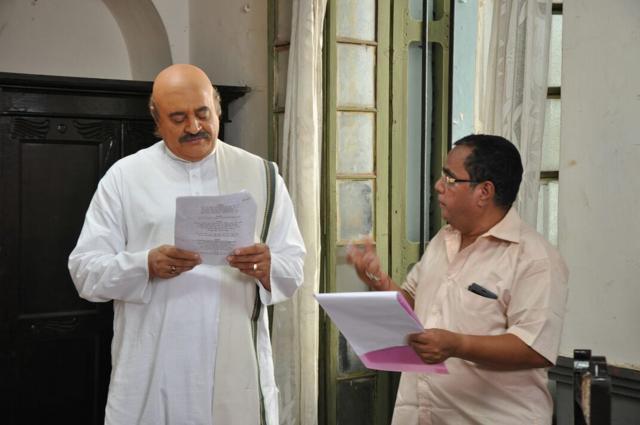 Milan Bhowmik directing Gajendra Chauhan in 1946 Calcutta Killings. (Milan Bhowmik) Milan Bhowmik directing Gajendra Chauhan in 1946 Calcutta Killings. (Milan Bhowmik)