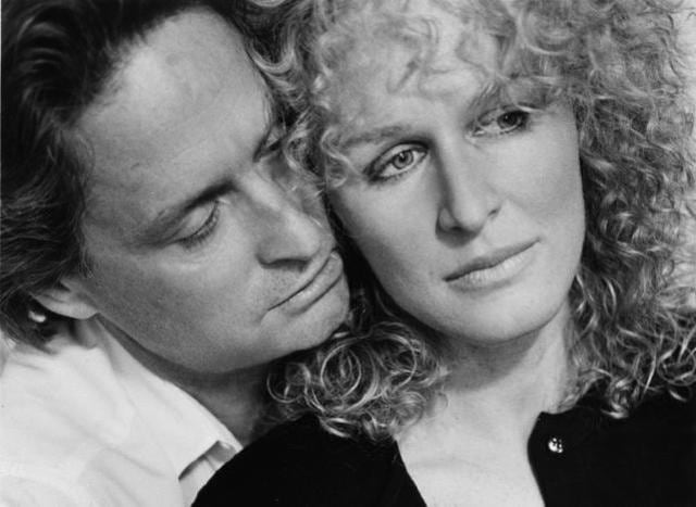Michael Douglas and Glenn Close in Fatal Attractions. Michael Douglas and Glenn Close in Fatal Attractions.