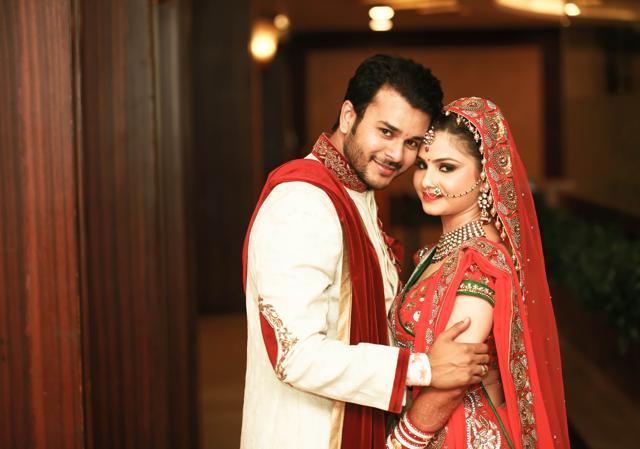 Jay Soni with his wife Pooja Shah.