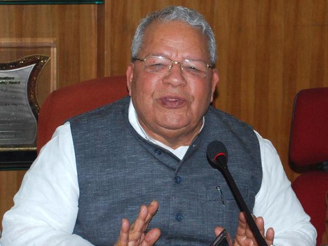 Union ministers Kalraj Mishra (centre) and Giriraj Singh (right) during a press conference at PAU in Ludhiana on Monday. (HT Photo) Union ministers Kalraj Mishra (centre) and Giriraj Singh (right) during a press conference at PAU in Ludhiana on Monday. (HT Photo)