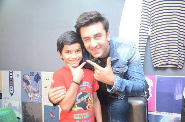 Actor Ranbir Kapoor with Harsh Dhara. Actor Ranbir Kapoor with Harsh Dhara.