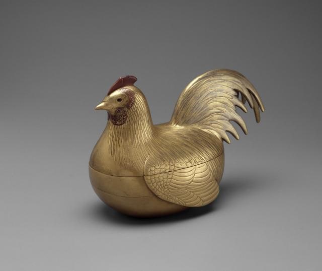 Rooster-shaped box, unknown artist. (Château de Versailles)