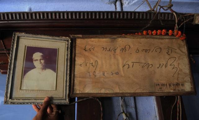 Mahatma Gandhi had asked Sahu to extract oil from mustard seeds for freedom fighters. (Diwakar Prasad/HT Photo) Mahatma Gandhi had asked Sahu to extract oil from mustard seeds for freedom fighters. (Diwakar Prasad/HT Photo)