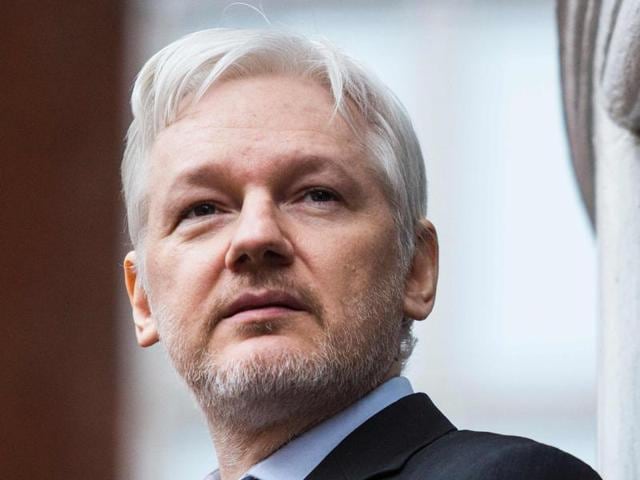 WikiLeaks founder Julian Assange addressing the media from the balcony of the Ecuadorian embassy in central London. (AFP File Photo) WikiLeaks founder Julian Assange addressing the media from the balcony of the Ecuadorian embassy in central London. (AFP File Photo)