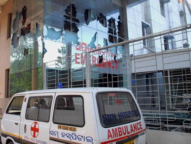 Manoj Nayak is the founder of SUM Hospital in Bhubaneswar where a massive fire killed 21 people. (HT Photo) Manoj Nayak is the founder of SUM Hospital in Bhubaneswar where a massive fire killed 21 people. (HT Photo)