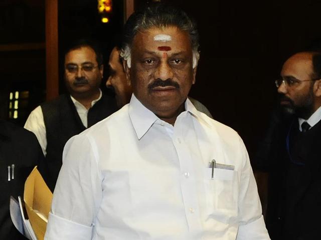 Tamil Nadu governor C Vidyasagar Rao had allotted the portfolios including home held by Jayalalithaa to O Panneerselvam (pictured above), till the time she returned to resume official duties. (Vipin Kumar/ HT File Photo) Tamil Nadu governor C Vidyasagar Rao had allotted the portfolios including home held by Jayalalithaa to O Panneerselvam (pictured above), till the time she returned to resume official duties. (Vipin Kumar/ HT File Photo)