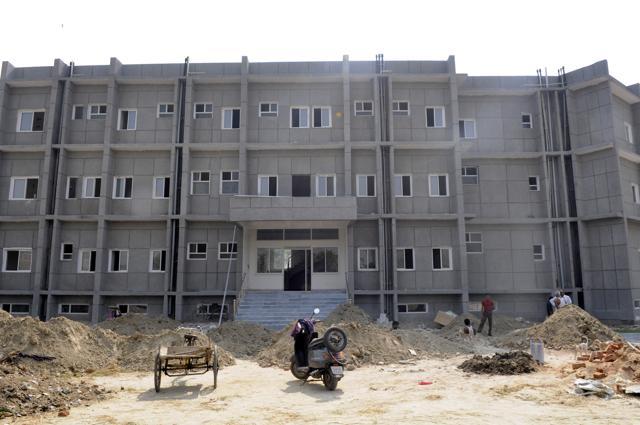 The police station at Sector 71 is one of the two new police stations to be inaugurated. The other one is in Sector 135. (Sunil Ghosh/HT Photo)