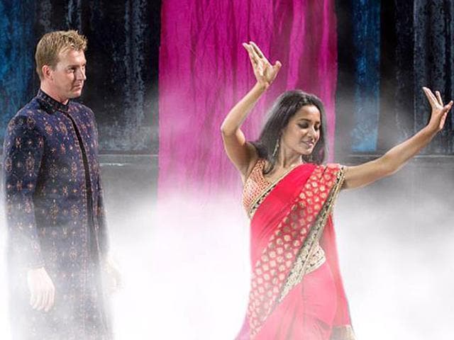 Tannishtha Chatterjee and Brett Lee in Unindian. Tannishtha Chatterjee and Brett Lee in Unindian.