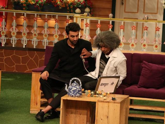 Ranbir had a productive day on the show as he even manage to wriggle out time for a health check-up with Dr Mashoor Gulati. (Sony Entertainment Television)