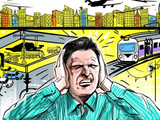Studies have shown that in addition to hearing impairment, long-term exposure to traffic noise can impact a person’s sleep cycle, lead to high blood pressure, irregularity of heart rhythm, stress, irritability and reduces productivity.(Hindustan Times) Studies have shown that in addition to hearing impairment, long-term exposure to traffic noise can impact a person’s sleep cycle, lead to high blood pressure, irregularity of heart rhythm, stress, irritability and reduces productivity.(Hindustan Times)