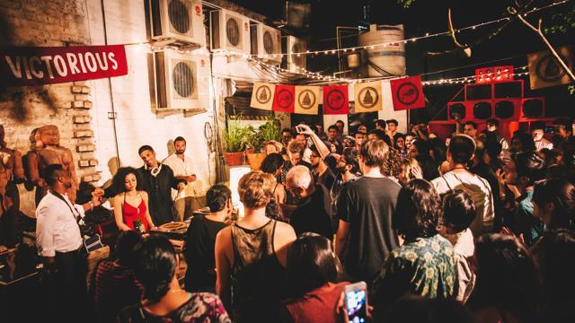 Reggae music lovers groove to the beats. (Mohit Kapil )