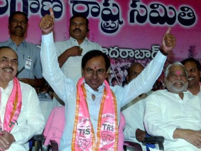 Telangana chief minister K Chandrasekhar Rao is set to become the subject of a political biopic.(PTI File Photo) Telangana chief minister K Chandrasekhar Rao is set to become the subject of a political biopic.(PTI File Photo)
