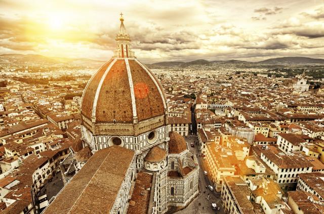 3. Florence sunny view, Italy. The Basilica di Santa Maria del Fiore (Basilica of Saint Mary of the Flower) in the foreground. (Getty Images/iStockphoto) 3. Florence sunny view, Italy. The Basilica di Santa Maria del Fiore (Basilica of Saint Mary of the Flower) in the foreground. (Getty Images/iStockphoto)