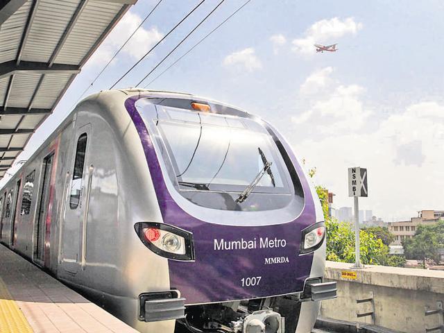 The two new Metro lines will be part of the 173.9-km-long Metro network planned across the MMR by the Fadnavis government.(HT file photo)
