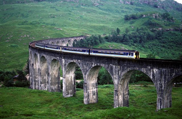 The Hogwarts Express goes over the Glenfinnan Viaduct, which has 21 arches (Getty Images)