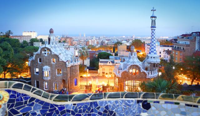 9. Panoramic view of the Park Güell in Barcelona by twilight, Spain (Getty Images) 9. Panoramic view of the Park Güell in Barcelona by twilight, Spain (Getty Images)