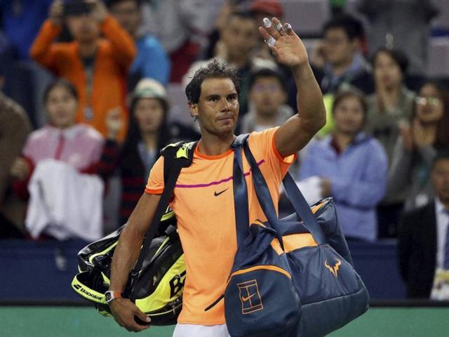 In a statement the Spanish 14-times grand slam champion said he would play no more tournaments this year in a bid to recover completely from a left wrist injury. (AP Photo) In a statement the Spanish 14-times grand slam champion said he would play no more tournaments this year in a bid to recover completely from a left wrist injury. (AP Photo)