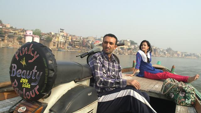 Director Akshay Singh during the shoot