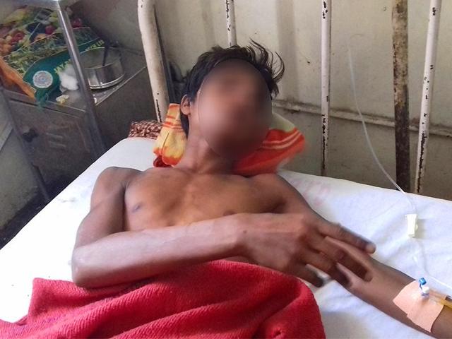 One of the two minor boys was subjected to diversion colostomy at GTB hospital in Delhi after the torture. (Sakib Ali/HT Photo) One of the two minor boys was subjected to diversion colostomy at GTB hospital in Delhi after the torture. (Sakib Ali/HT Photo)