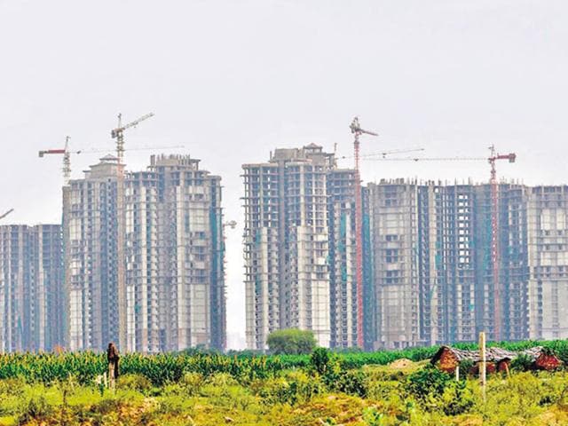 The three authorities have come up with this new policy, citing a slowdown in the realty sector, resulting in the builders’ inability to complete their projects, thereby affecting thousands of homebuyers. (Sunil Ghosh/HT Photo) The three authorities have come up with this new policy, citing a slowdown in the realty sector, resulting in the builders’ inability to complete their projects, thereby affecting thousands of homebuyers. (Sunil Ghosh/HT Photo)