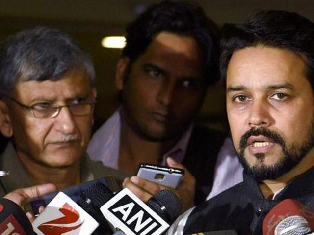 Anurag Thakur said he couldn’t comment on the SC order’s implications without having gone through the order first.(PTI)