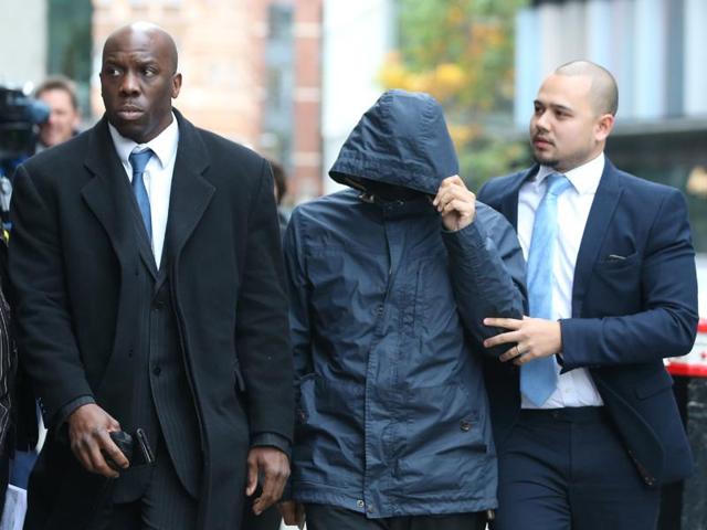 Mazher Mahmood (C), a British journalist known as the Fake Sheikh, is pictured as he arrives at the Old Bailey Central Criminal Court in central London, on Friday. (AFP) Mazher Mahmood (C), a British journalist known as the Fake Sheikh, is pictured as he arrives at the Old Bailey Central Criminal Court in central London, on Friday. (AFP)