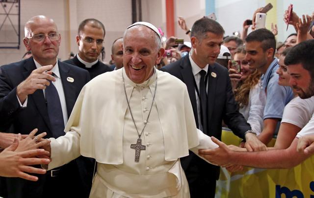 A file photo of Pope Francis meeting people in a youth centre dedicated to Pope John Paul II during his visit to Sarajevo in June 6, 2015. (Reuters) A file photo of Pope Francis meeting people in a youth centre dedicated to Pope John Paul II during his visit to Sarajevo in June 6, 2015. (Reuters)
