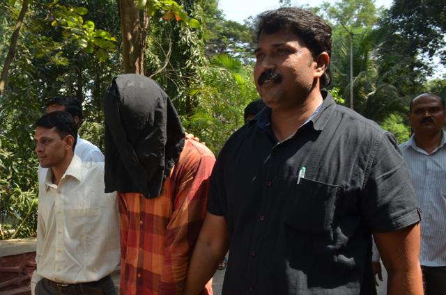 The arrested man, Chandesh Pandey, a resident of Maharajganj district, works as a market executive with a private company, the police said. (Bachchan Kumar) The arrested man, Chandesh Pandey, a resident of Maharajganj district, works as a market executive with a private company, the police said. (Bachchan Kumar)