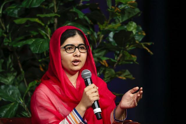 Malala Yousafzai at a benefit lunch in the US. (AP file) Malala Yousafzai at a benefit lunch in the US. (AP file)