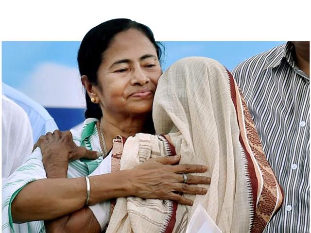 Mamata Banerjee is already enjoying a high point in her political career after the return of Nano factory land was ordered by the apex court.(HT Photo)