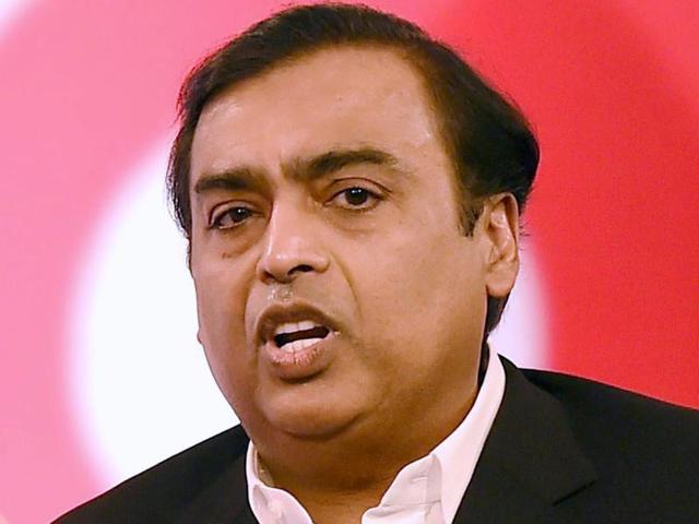Mukesh Ambani, chairman and managing director of Reliance Industries Limited, during an event in Mumbai on Monday. (PTI Photo) Mukesh Ambani, chairman and managing director of Reliance Industries Limited, during an event in Mumbai on Monday. (PTI Photo)
