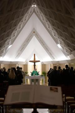 A handout picture released by the Vatican press office Osservatore Romano shows Pope Francis leading a mass in a small church at the Domus Sanctae Marthae (Saint Martha's House) at the Vatican on October 20. (AFP Photo) A handout picture released by the Vatican press office Osservatore Romano shows Pope Francis leading a mass in a small church at the Domus Sanctae Marthae (Saint Martha's House) at the Vatican on October 20. (AFP Photo)